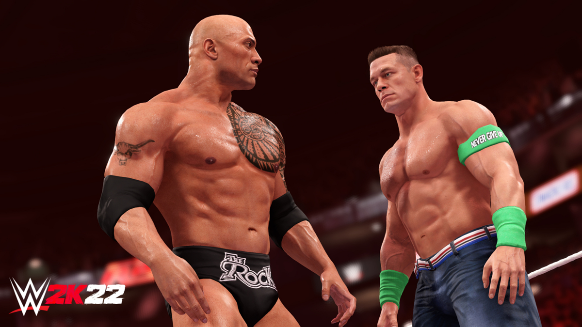 WWE 2K22 The Rock and John Cena-2