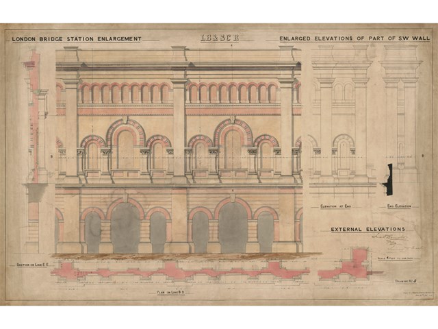 London stations - archived drawings and plans (London Bridge)