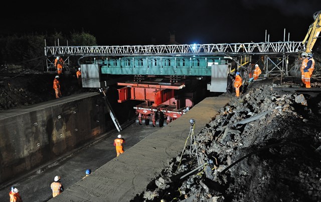 New bridge at Barnetby: December 2009