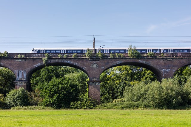 Class 345 crossing Wharncliffe Viaduct - copyright Transport for London 