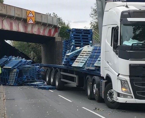 Disruption to rail services after lorry causes substantial damage at a Cambridgeshire rail bridge: Coldhams Lane 0