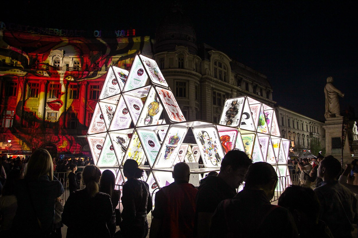House of Cards: House of Cards will be at Victoria Leeds for Light Night Leeds on October 13 and 14. Credit OGE Group.