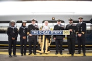 Lord Mayor, Captain McLocklan and sailors: Lord Mayor, Captain McLocklan and sailors