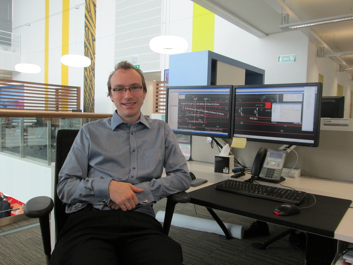 Network Rail boldly launches Star Track trainee engineering scheme: Richard Quigley, track design engineer for Network Rail