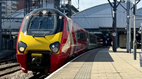 Rail improvement works to impact CrossCountry journeys this weekend: Refurbished CrossCountry Voyager train at Leeds station