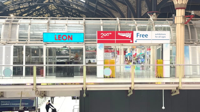 The location of the exhibition, next to Leon on the upper level: The location of the exhibition, next to Leon on the upper level