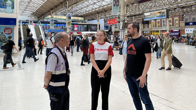 Network Rail and housing charity Shelter expand pioneering rough sleeping pilots into London Charing Cross and London Victoria stations: Network Rail, Passage, and Shelter at London Victoria station-2