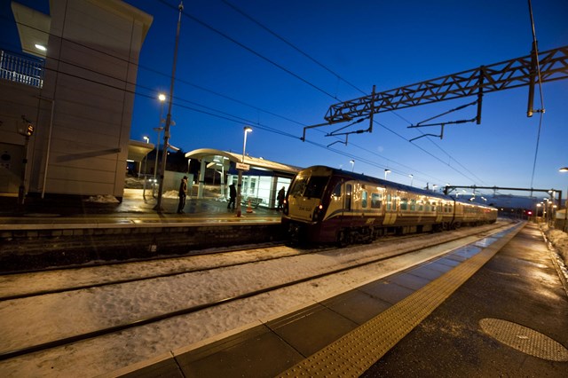 First trains on Airdrie-Bathgate _2: First trains on new line.