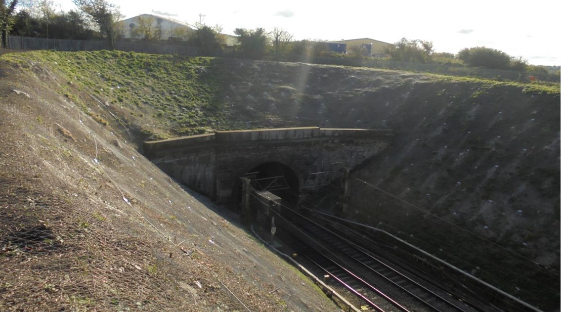 Better journeys for passengers as £4m embankment repairs are completed on the West Coast main line: Watford Tunnel approach completed work