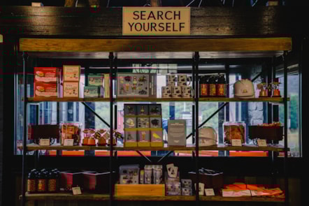Gift Shop at the Big Pit National Coal Museum in Blaenavon, Torfaen.