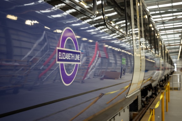 Alstom Image - Elizabeth Line train on the production line at Derby Litchurch Lane Works-2