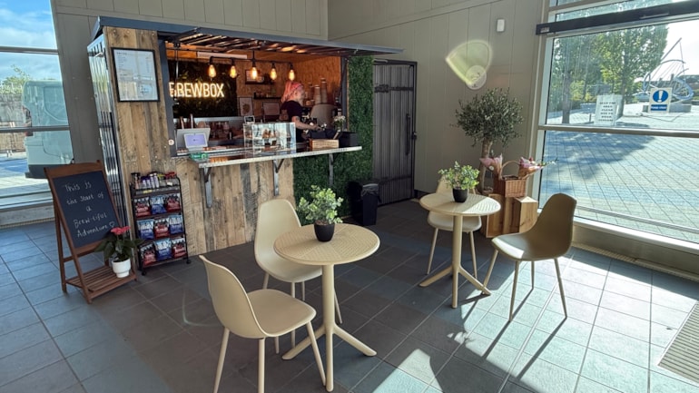 Welcome to Brewbox: Independent coffee kiosk now open at Corby station proving a hit with customers