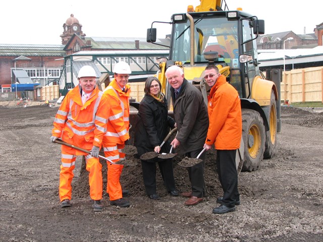 Nottingham car park - work begins 4.3.2011