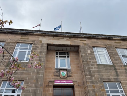 Flags at half mast