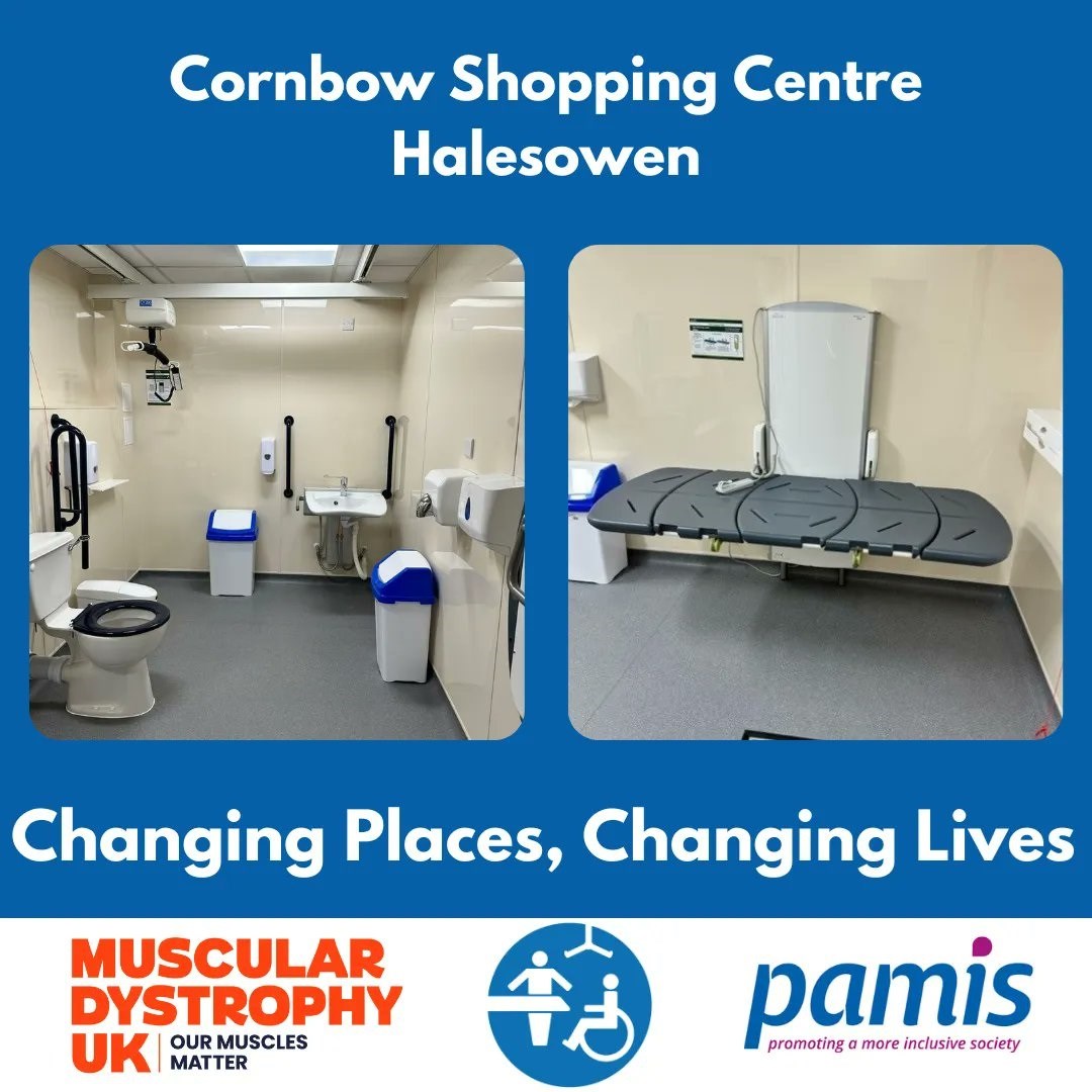 new accessible toilet in the cornbow shopping centre