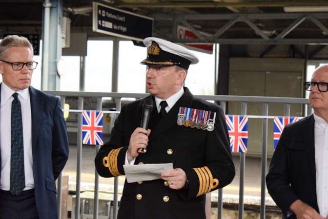 Captain McLocklan speaks