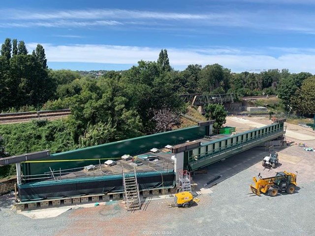 Catford's newest bridge ready to be put in place: Catford's newest bridge ready to be put in place this August Bank Holiday