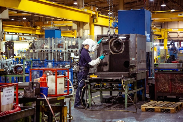 TfL Image - Maintenance on Tube trains at the Rail Engineering Workshop in Acton 2