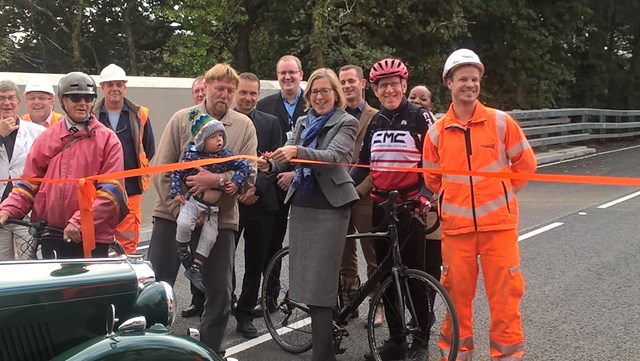 MP Sarah Newton cuts the ribbon