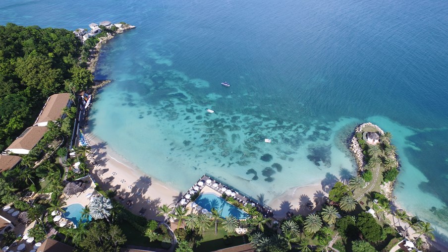 Blue Waters Antigua - Aerial Shot