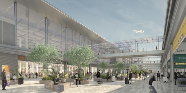 Luton Airport DCO concourse impression