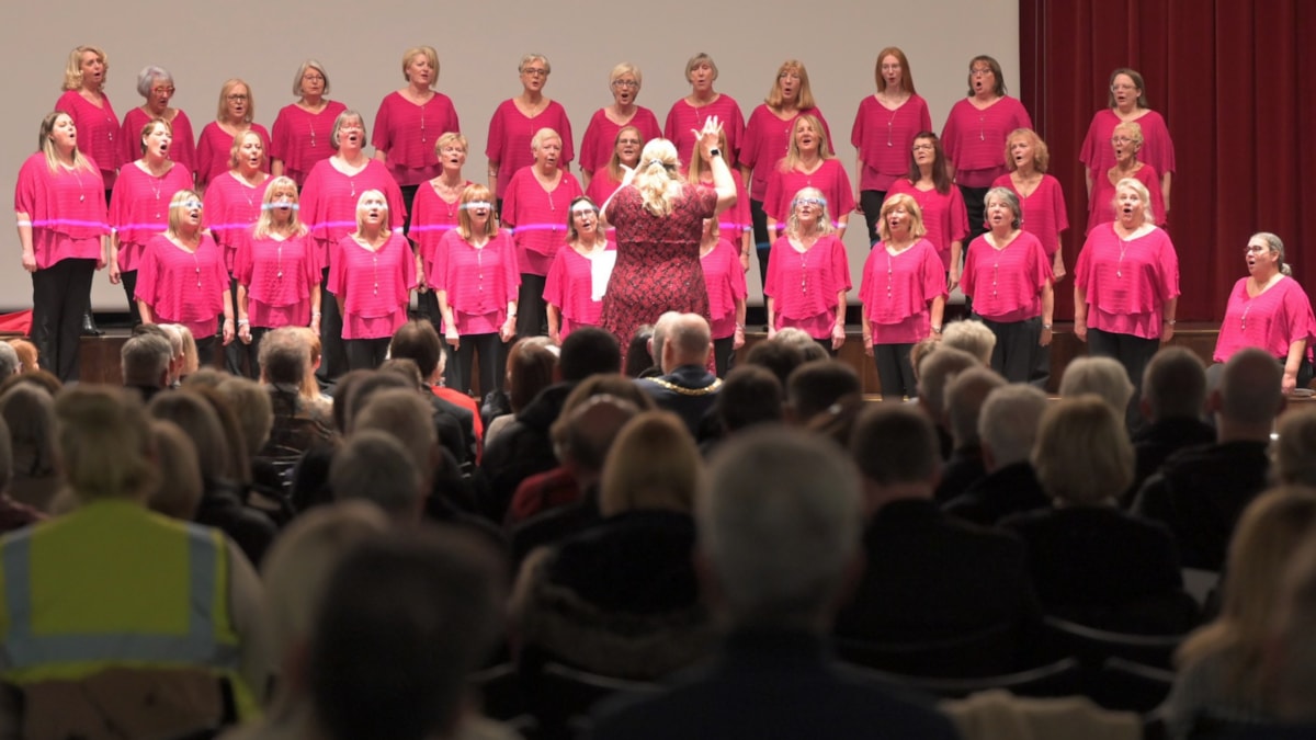 The Capricorn Singers (shown at the finals) won the People's Choice Award, as well as the Second Place Runner-up at Lancashire Choir of the Year 2023 cropped