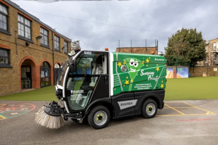 Islington's new electric street sweeper
