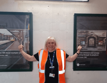 An image of the new photography exhibition in Ulverston Station