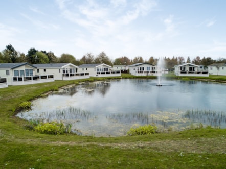 Caravan lake view at Hopton