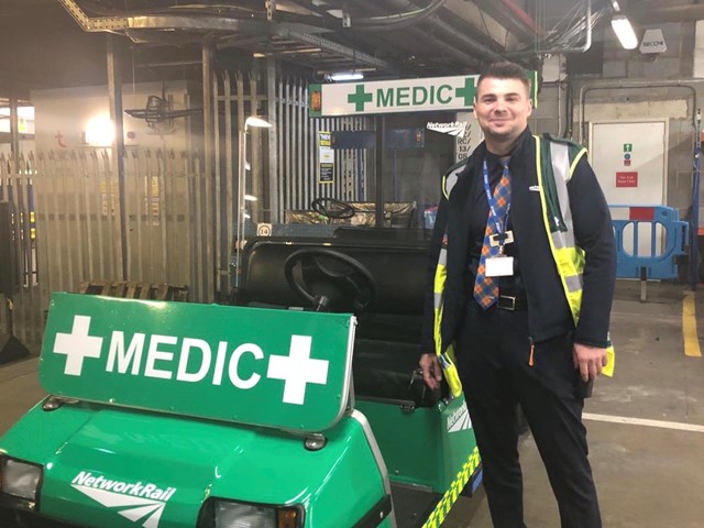 Medic buggy at London Euston