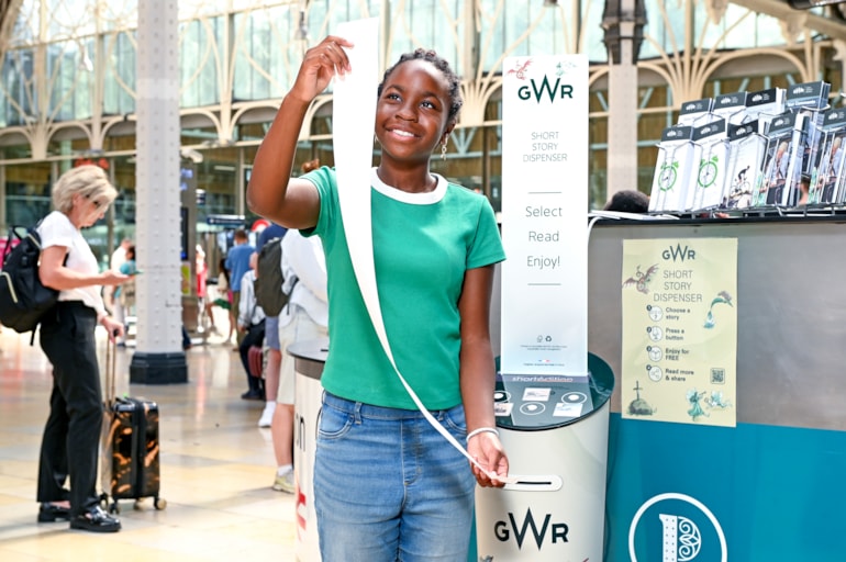 GWR installs short-story vending machines at stations to keep kids reading this summer