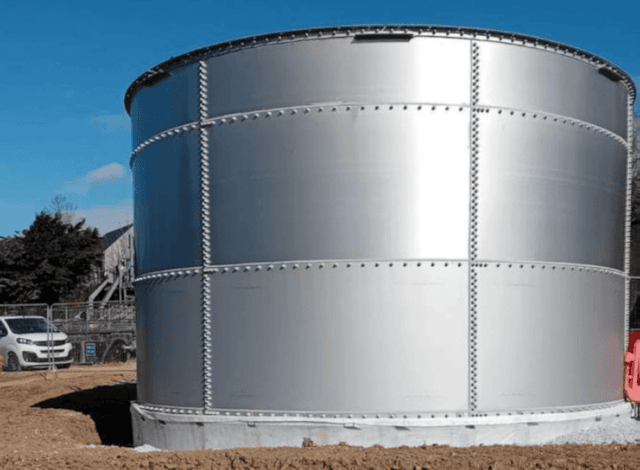 The new storm tank at St Cleer Sewage Treatment Works-4