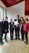 I vertici di Fondazione Libellula con il Presidente del Municipio 2 di Milano e Sodexo Italia -: I vertici di Fondazione Libellula con il Presidente del Municipio 2 di Milano e Sodexo Italia -