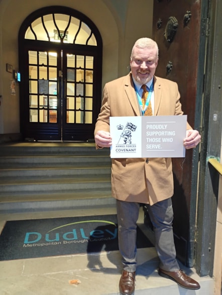 Councillor Damian Corfield, armed forces champion supporting the new pledge-2