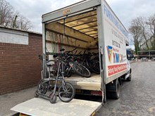 Bikes being collected from Sevenoaks Station