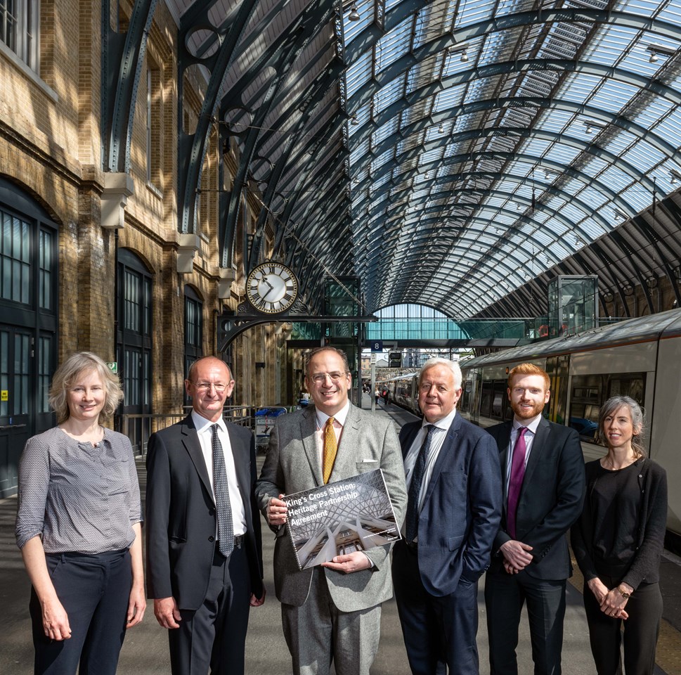 New Heritage Partnership Agreement Signed at King’s Cross Station: group image HPA signing copyright Historic England