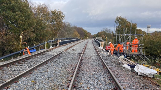 Upgrade work at Warford Farm Bridge: Upgrade work at Warford Farm Bridge