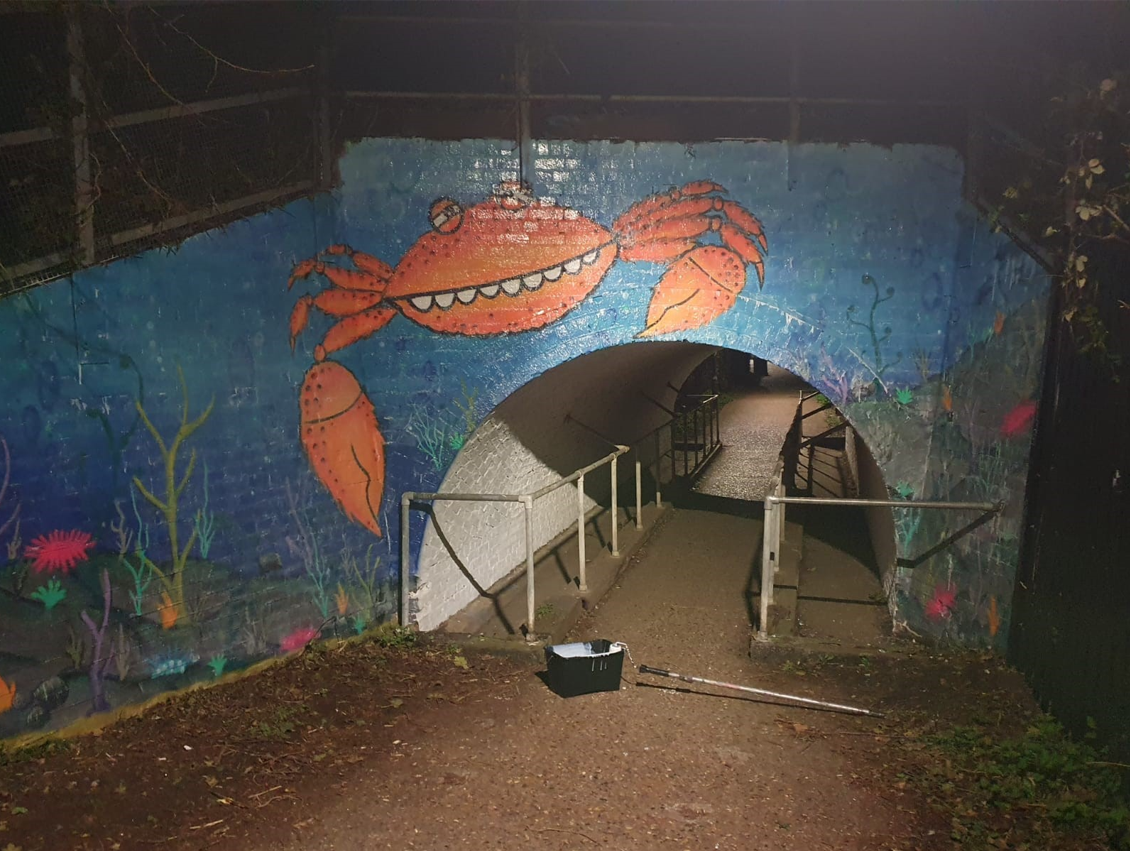 Over 400 graffiti-smeared sites cleared and painted across London and the South East as part of Network Rail’s £2m project to clean up the railway: Southern region graffiti