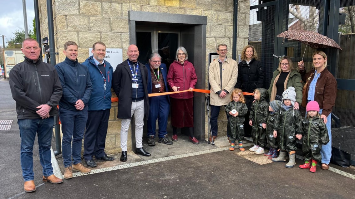 MP Anna Dixon cuts the ribbon at Menston