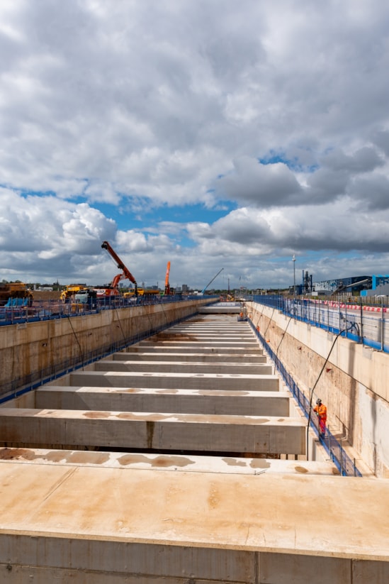 The top of the 750-metre-long structure where HS2 trains will emerge from Bromford Tunnel below ground level