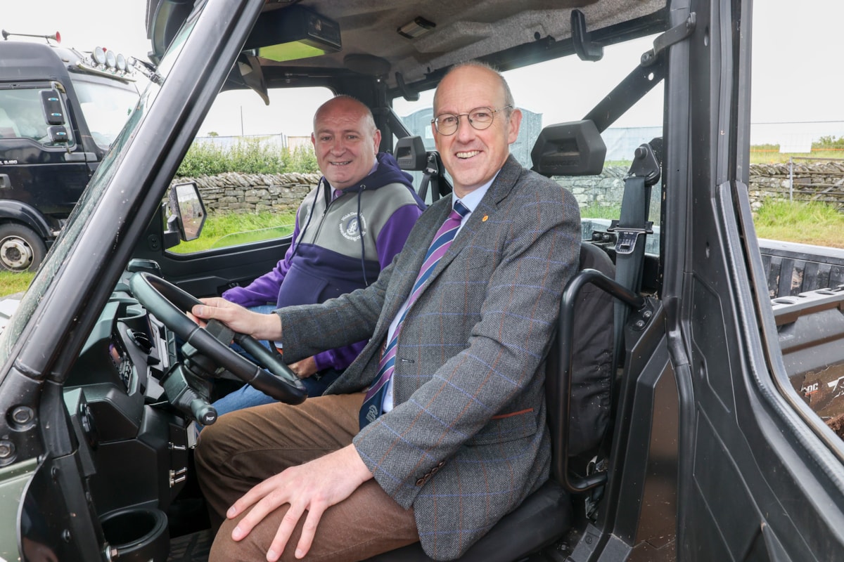 John Davies and Cabinet Minister for Rural Resilience and Sustainability, Llyr Gruffydd
