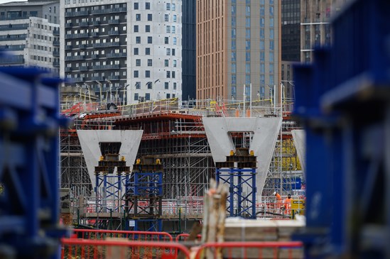 Giant piers for Curzon 3 Viaduct