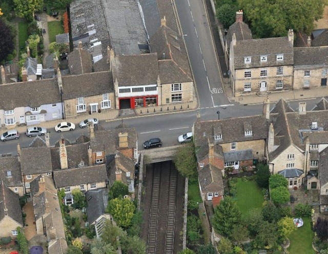 Network rail shortens bridge repair road closure in response to Burghley Horse Trials cancellation: 5- West Portal (routeview)