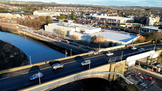 Bawbee Bridge re-opens earlier than planned: bawbee bridge opens3