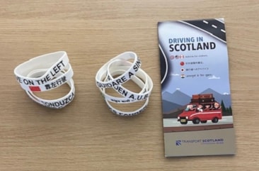 Wristbands and Leaflet - Drive on the Left