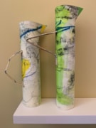 Viv Spencer green jugs original print on cardboard 2025, 34-32cm high, 20-21 cm wide: Viv Spencer green jugs original print on cardboard 2025, 34-32cm high, 20-21 cm wide