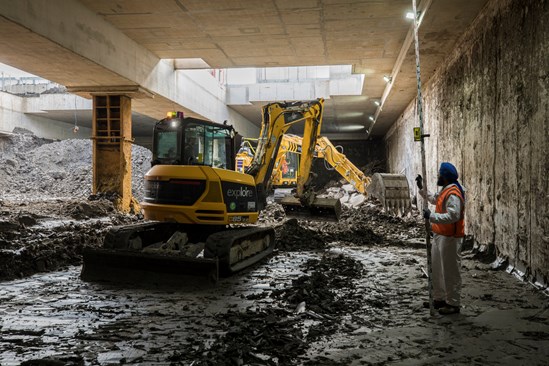 Expanded excavation ongoing in the west box at Old Oak Common-2