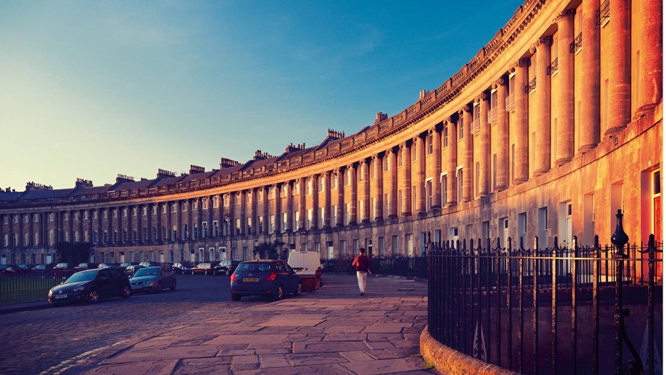 Bath Royal Crescent sunset