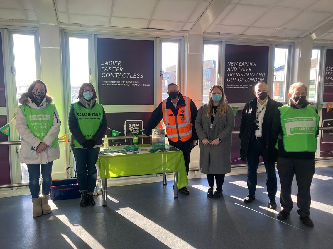 Network Rail and EMR support Samaritans’ Brew Monday in Derby: Network Rail and EMR support Samaritans’ Brew Monday in Derby