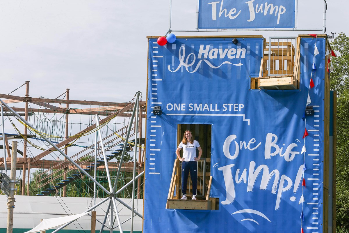 Vicky Holland on The Jump at Thorpe Park